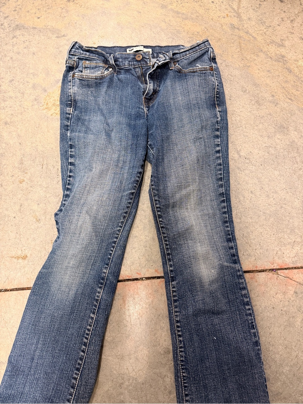 Levi's Women's Blue Flare Jeans - Washed Indigo
